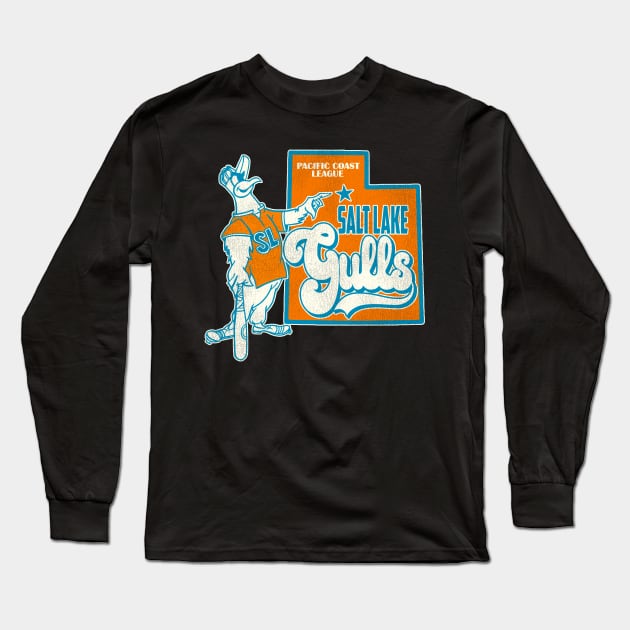 Defunct Salt Lake Gulls Baseball Long Sleeve T-Shirt by Defunctland